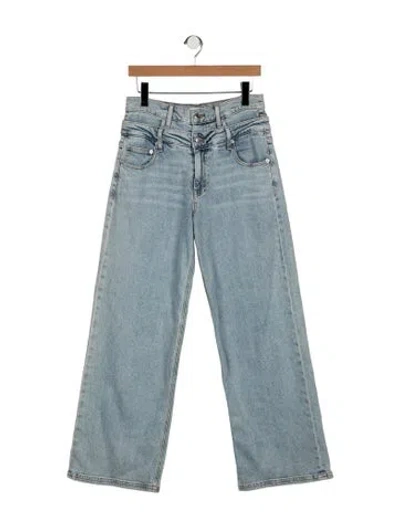Pre-owned Simkhai High-rise Wide Leg Jeans In Blue