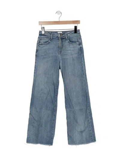 Pre-owned Simkhai High-rise Wide Leg Jeans In Blue