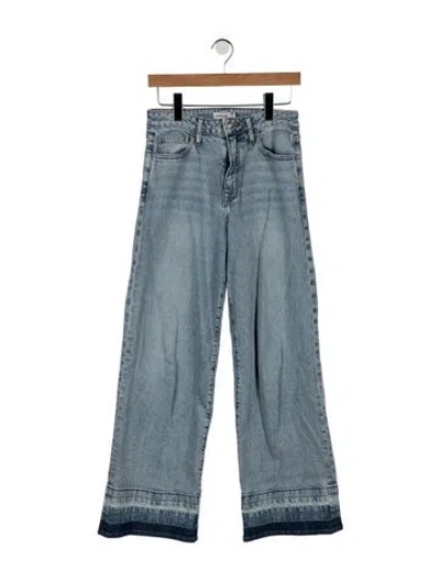Pre-owned Simkhai High-rise Wide Leg Jeans In Blue