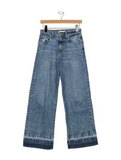 Pre-owned Simkhai High-rise Wide Leg Jeans In Blue