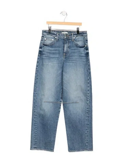 Pre-owned Simkhai High-rise Wide Leg Jeans In Blue