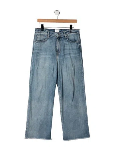 Pre-owned Simkhai High-rise Wide Leg Jeans In Blue