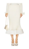 Simkhai Hollis Midi Skirt In 象牙白