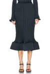 Simkhai Hollis Midi Skirt In Black