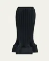 Simkhai Hollis Midi Skirt In Black