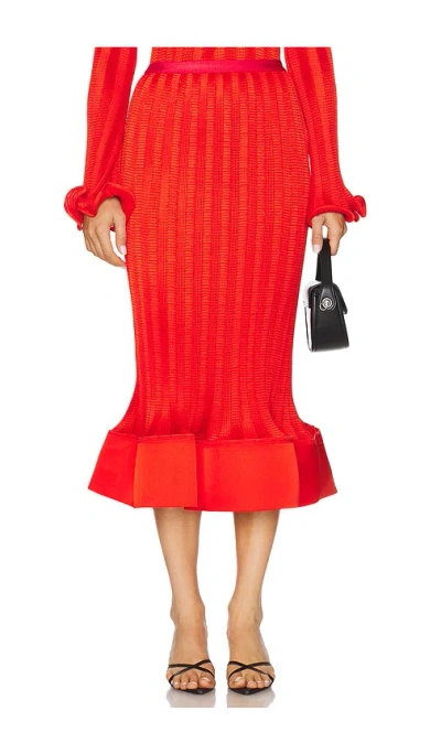 SIMKHAI HOLLIS MIDI SKIRT