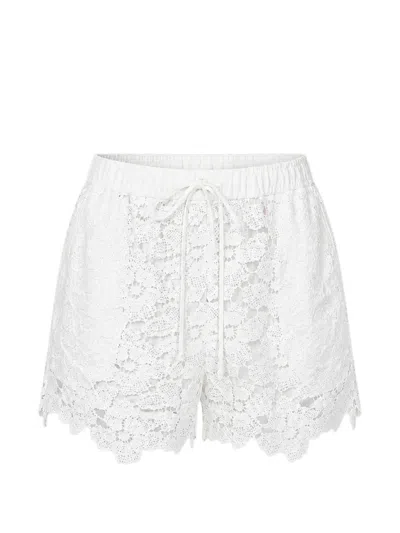 Simkhai Holly Lace Shorts In White