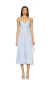 Simkhai Harbor Midi Dress In Baby Blue