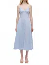 Simkhai Honor Cami Midi Dress In Blue Hydrangea Stripe In Blue