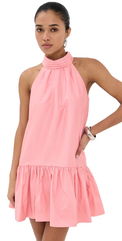Simkhai Hope Taffeta Bow Tie Mini Dress In Dusty Rose In Pink