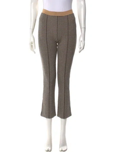 Pre-owned Simkhai Houndstooth Print Flared Pants In Multi