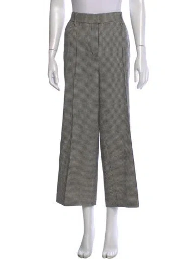 Pre-owned Simkhai Houndstooth Print Wide Leg Pants In Multi
