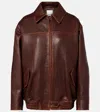 Simkhai Huntington Leather Jacket In Brown