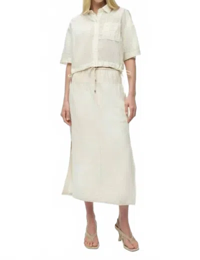Simkhai Huxen Midi Skirt In White Multi In Pattern