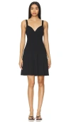 Simkhai Iiaria Ribbed-knit Mini Dress In 黑色