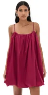 Simkhai India Sleeveless Bubble Mini Dress In Cherry
