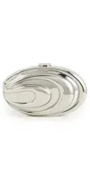 Simkhai Inez Clutch Silver In Silver