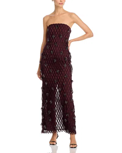 Simkhai Iridessa Bustier Dress In Brown