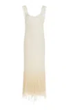 Simkhai Irisa Beaded Lace Midi Dress In White