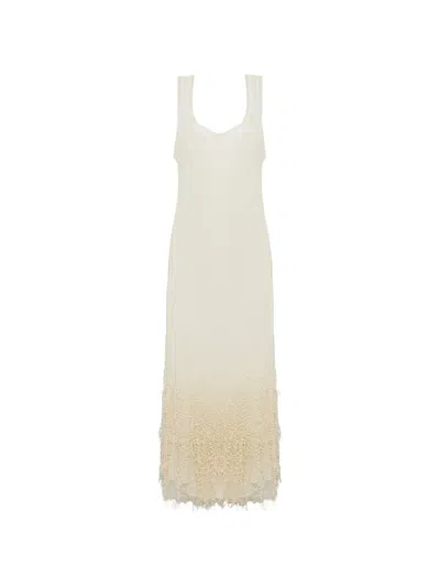 Simkhai Irisa Sequin-embellished Midi Dress In Neutral