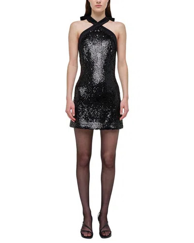 Simkhai Isla Halter Neck Mini Dress In Black