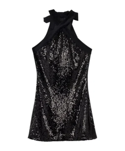 Simkhai Isla Halterneck Mini Dress In Black