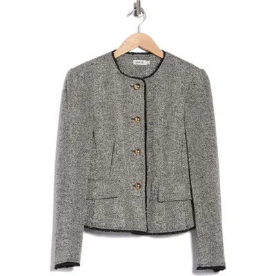 Simkhai Ivie Herringbone Blazer In Gray
