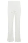 Simkhai Ivory Cropped Pants With Side Zip Closure