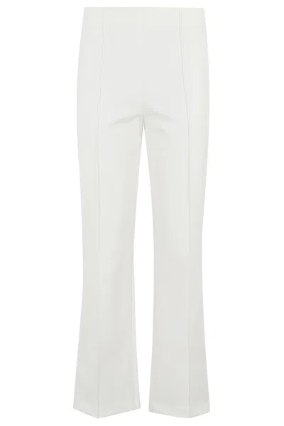 Simkhai Ivory Cropped Pants With Side Zip Closure