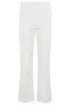 Simkhai Ivory Cropped Pants With Side Zip Closure In Neutrals