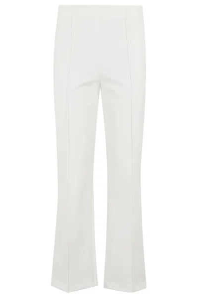 Simkhai Ivory Cropped Pants With Side Zip Closure In Neutrals