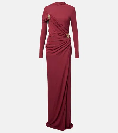 SIMKHAI IZADORA EMBELLISHED JERSEY GOWN