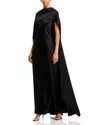 Simkhai Izel Cape Gown In Black