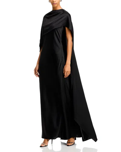 Simkhai Izel Cape Gown In Black