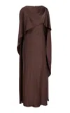 Simkhai Izel Cape Gown In Brown