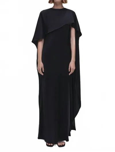 Simkhai Izel Cape Gown In Black