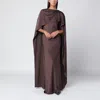 Simkhai Izel Long Dress In Chocolate Colour In Brown