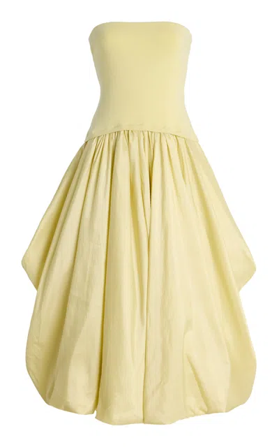 Simkhai Izzy Midi Dress In Yellow
