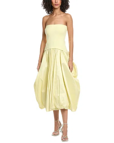Simkhai Izzy Midi Dress In Yellow