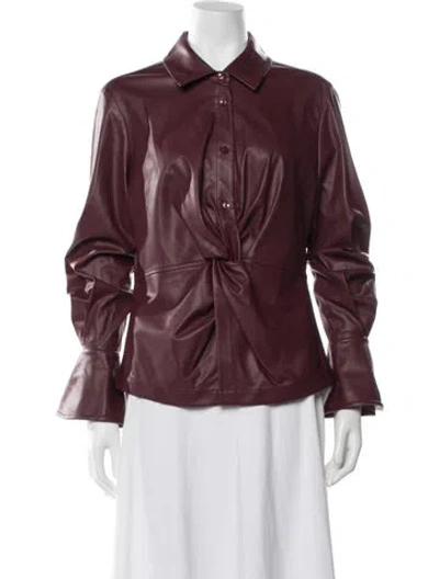 Pre-owned Simkhai Jacket In Burgundy
