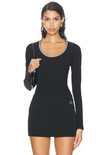 Simkhai Janay U-neck Top In Black