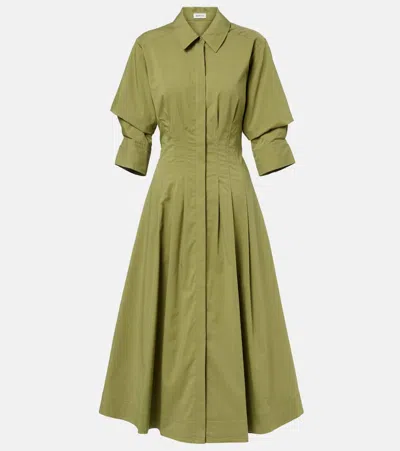 Simkhai Jazz Pintuck Midi Dress In Green
