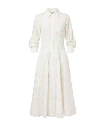 Simkhai Jazz Cotton Broderie Anglaise Midi Dress In Neutral