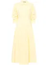 Simkhai Cotton-blend Jazz Midi Shirt Dress In Yellow
