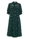 Simkhai Jazz Embellished A-line Midi Dress In Green