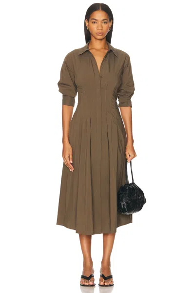 Simkhai Jazz Pintuck Midi Dress