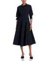 Simkhai Jazz Pintuck Midi Dress In Black