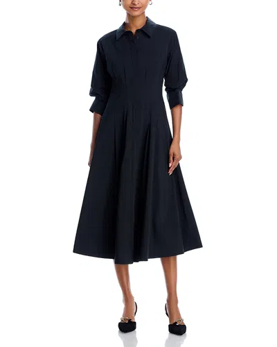 Simkhai Jazz Pintuck Midi Dress In Black