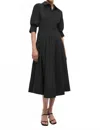 Simkhai Jazz Pintuck Midi Dress In Black