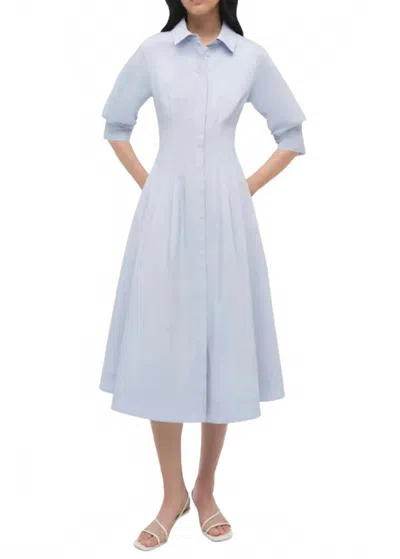 Simkhai Jazz Pintuck Midi Dress In Periwinkle Sky In Blue
